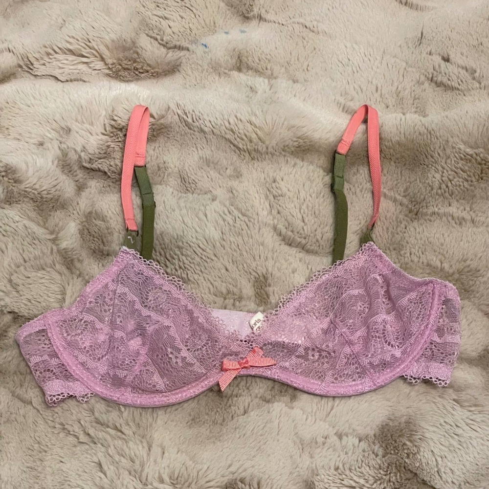Victoria's Secret Lilac Lace‎ Unlined Demi Bra 32B